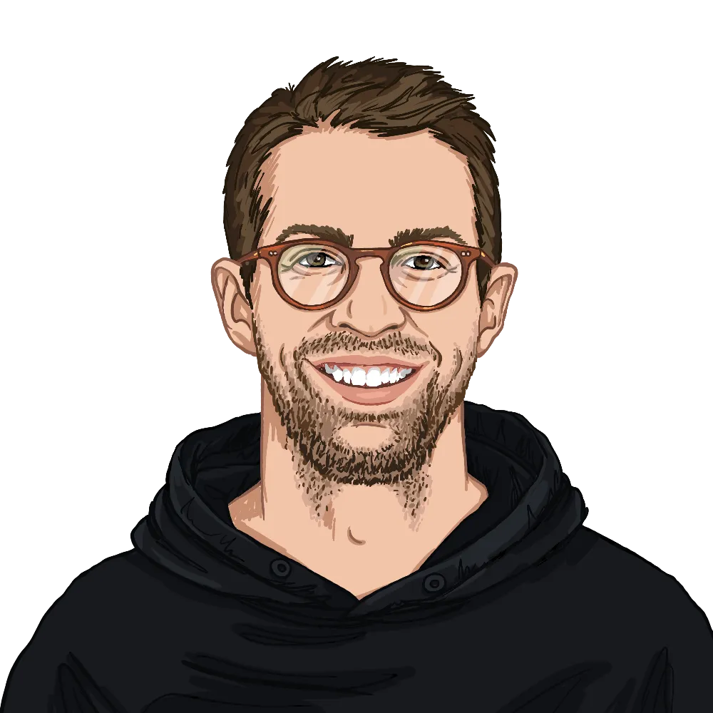 Illustrated portrait of Nick